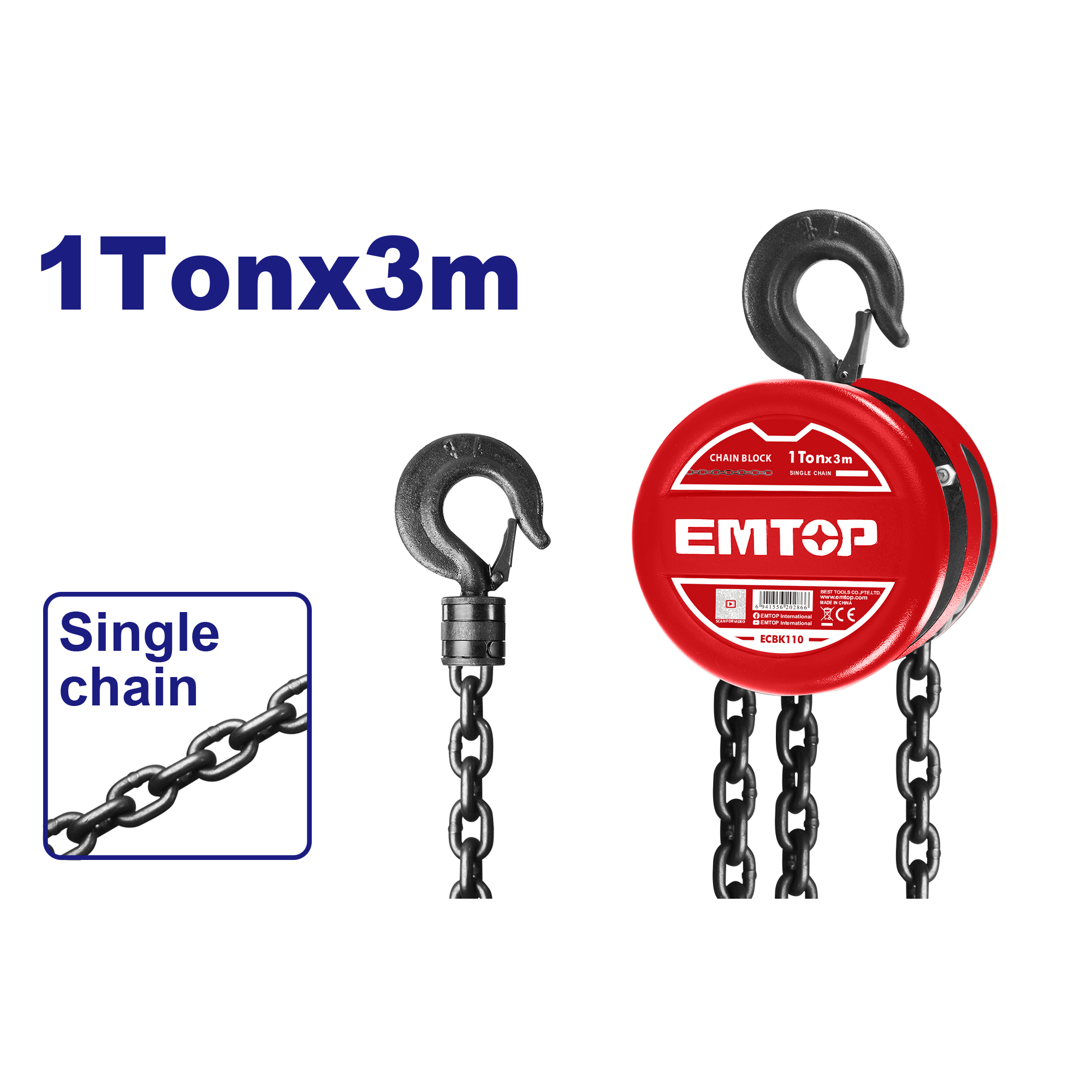 Bloc de lant 1 t*3 m emtop Thumbnail 1