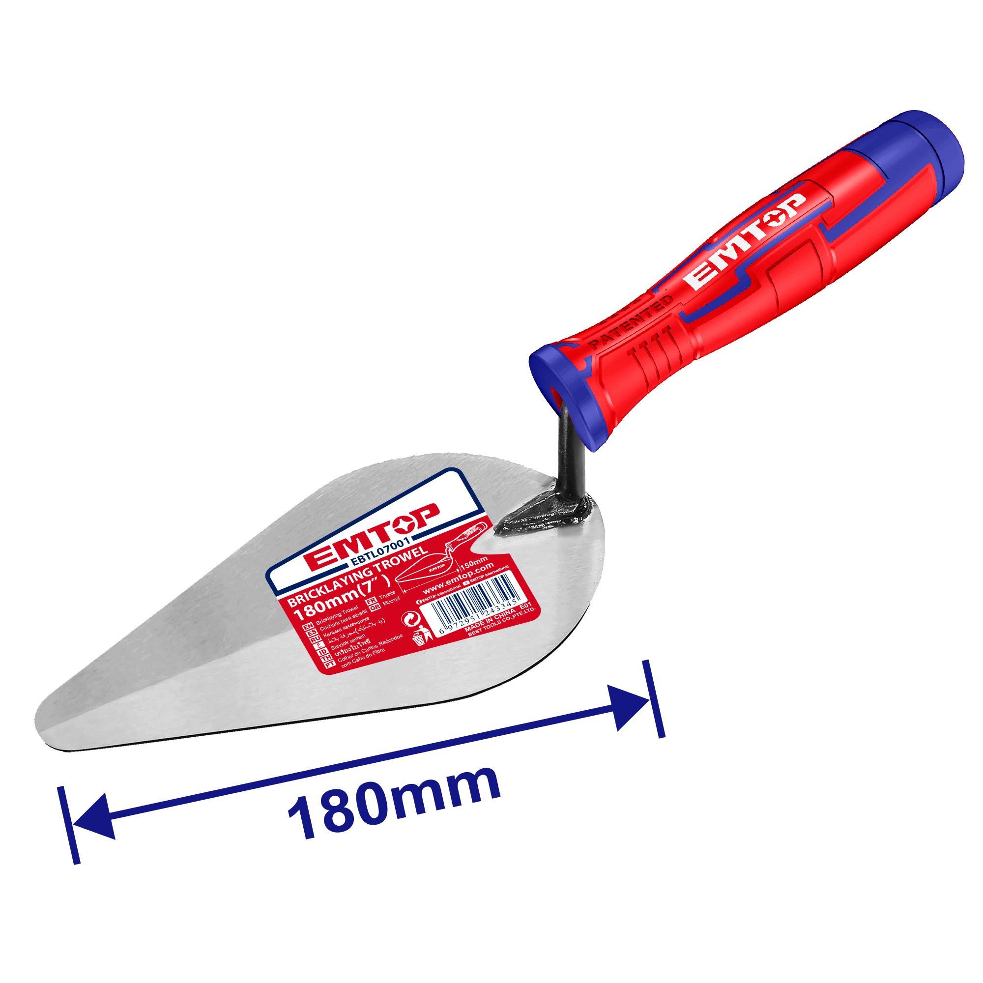 Mistrie de zidar 180 mm emtop