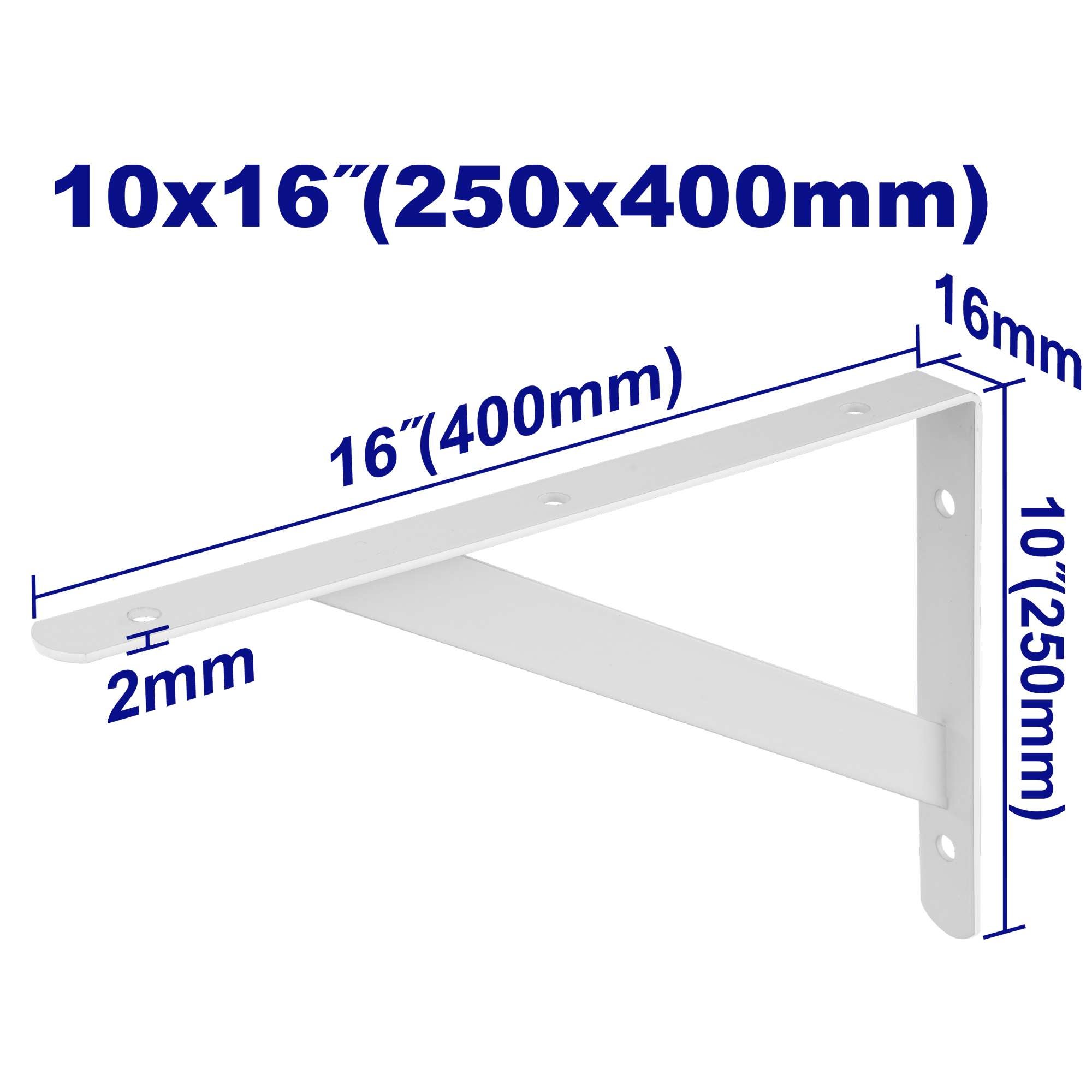 Consola raft  40*25 cm, 2mm, max 60 kg/pereche, 1 buc, emtop Thumbnail 1