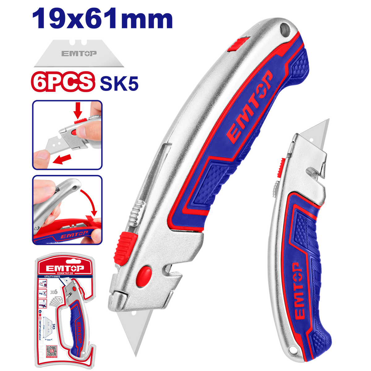 Cutit pliabil 19*61 mm emtop