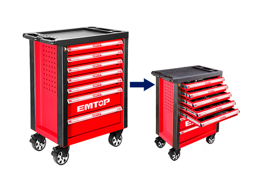 Cutie pentru organizarea instrumentelor, pe roti,765x465x976mm, emtop Thumbnail 1