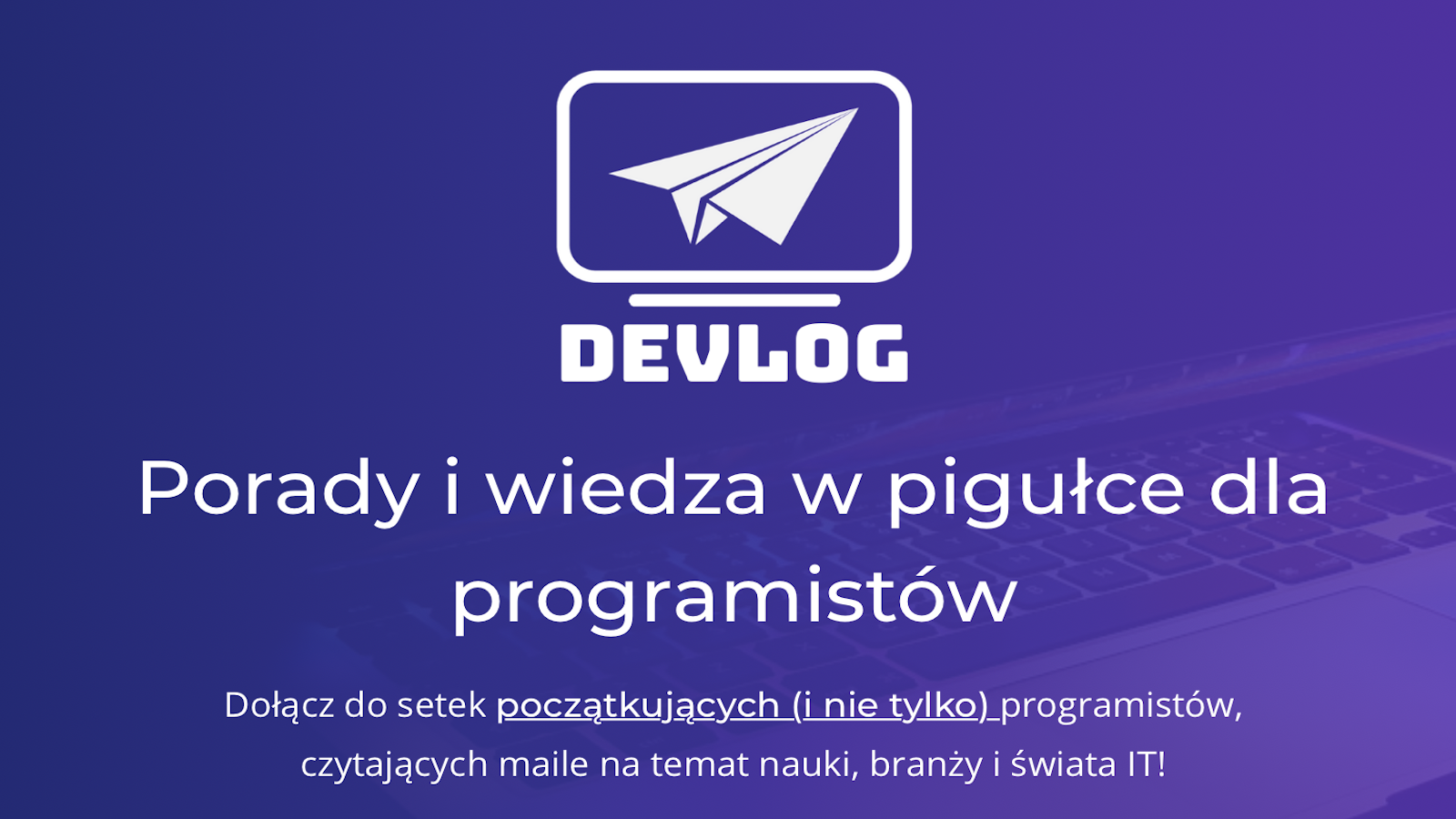  DevLog - newsletter logo