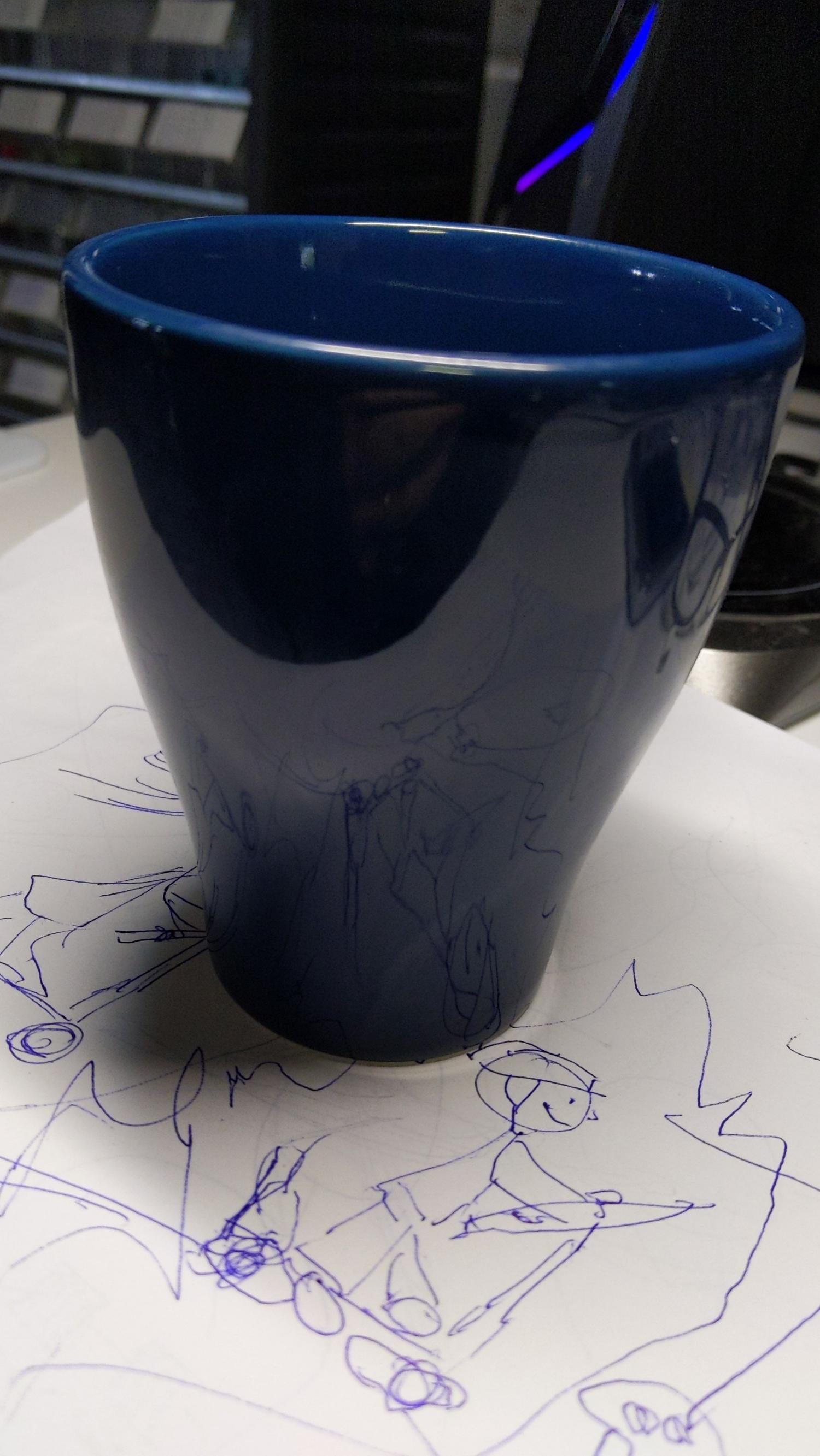 Blå mugg bild 2