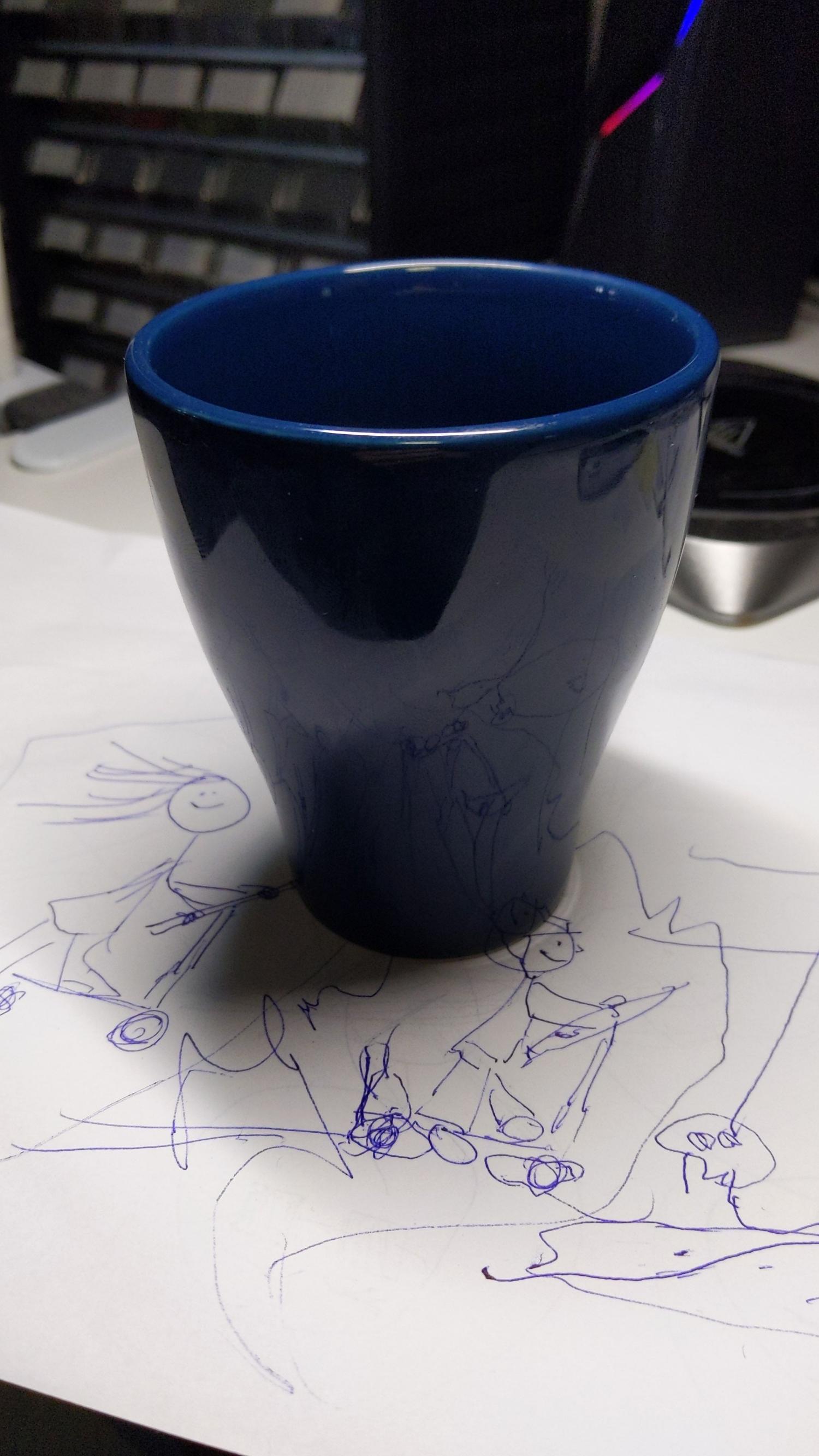 Blå mugg bild 2
