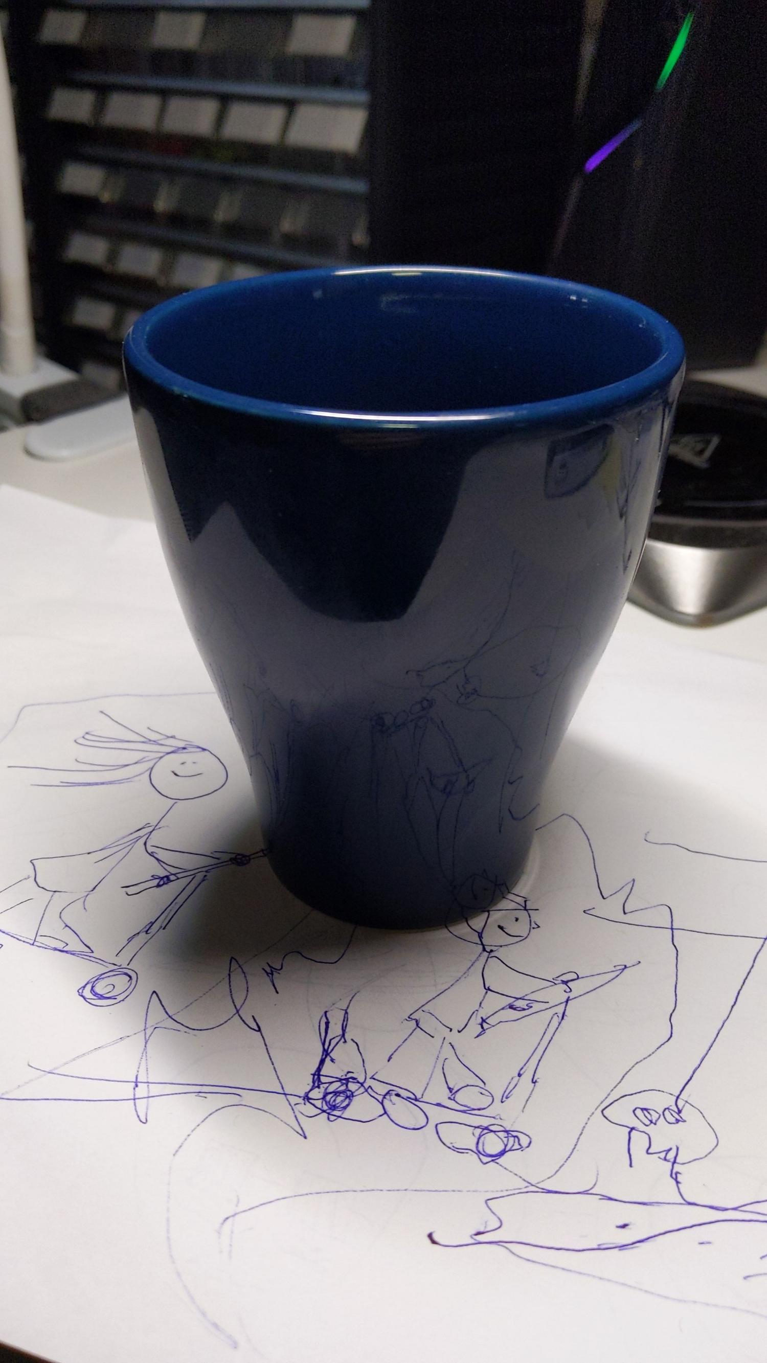 Blå mugg bild 2