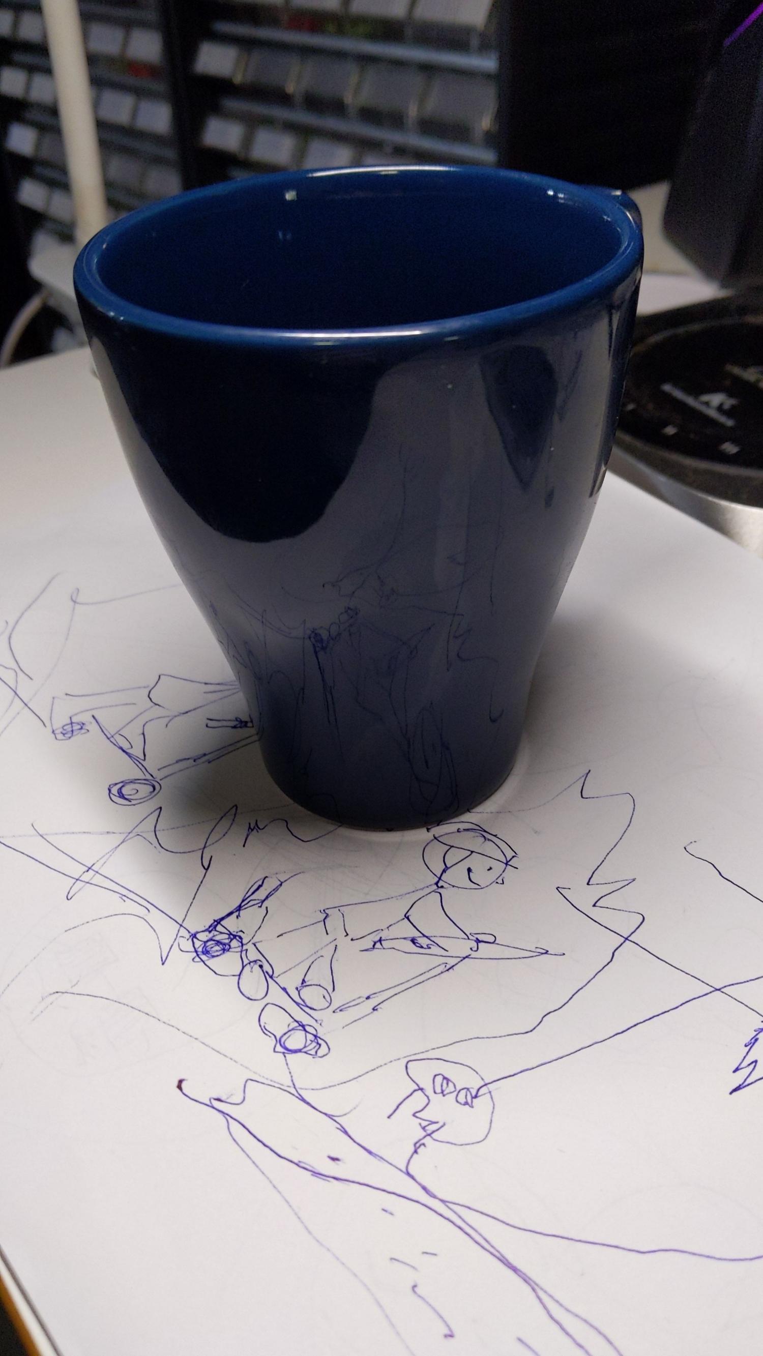 Blå mugg bild 2