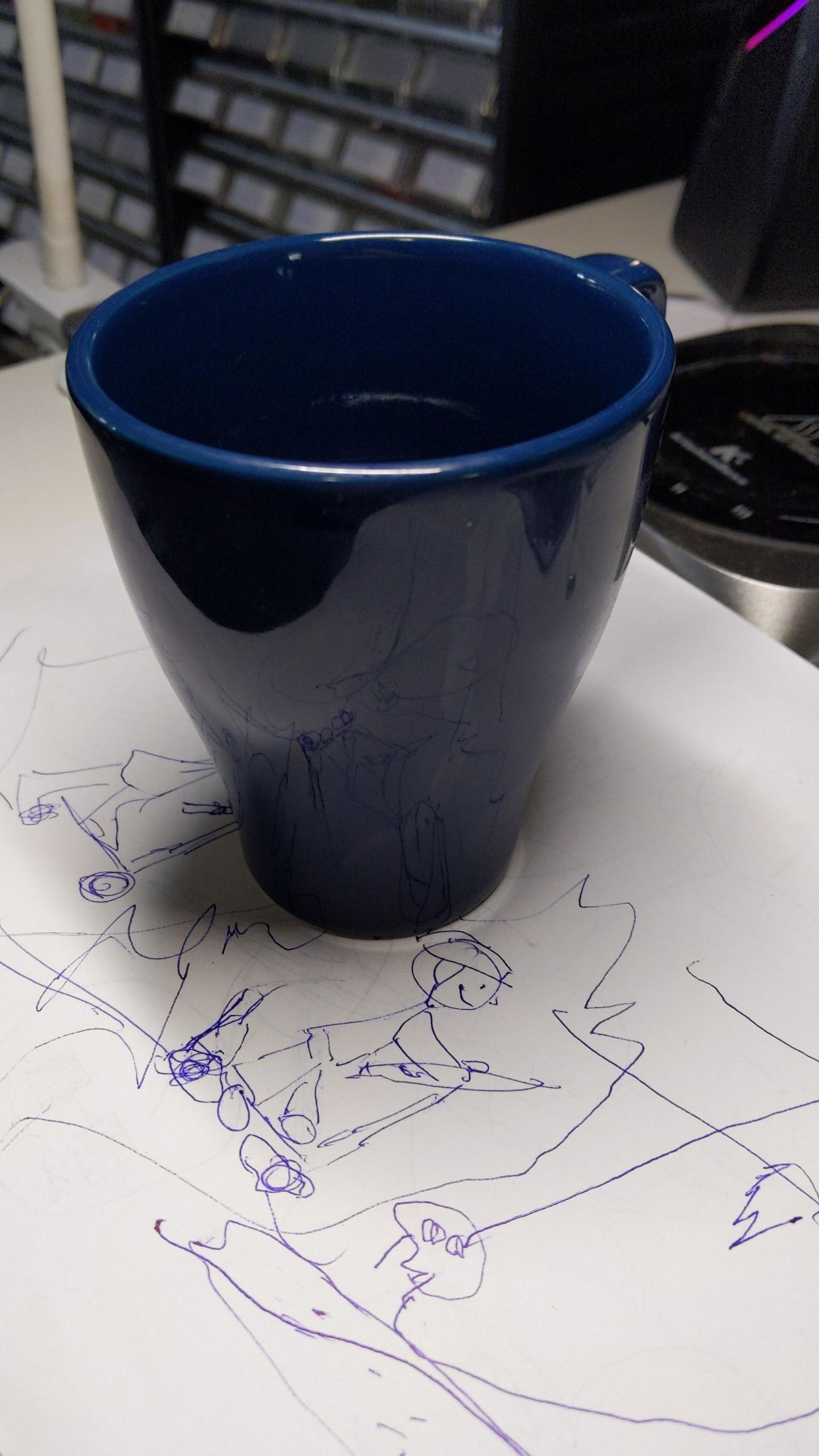 Blå mugg bild 2