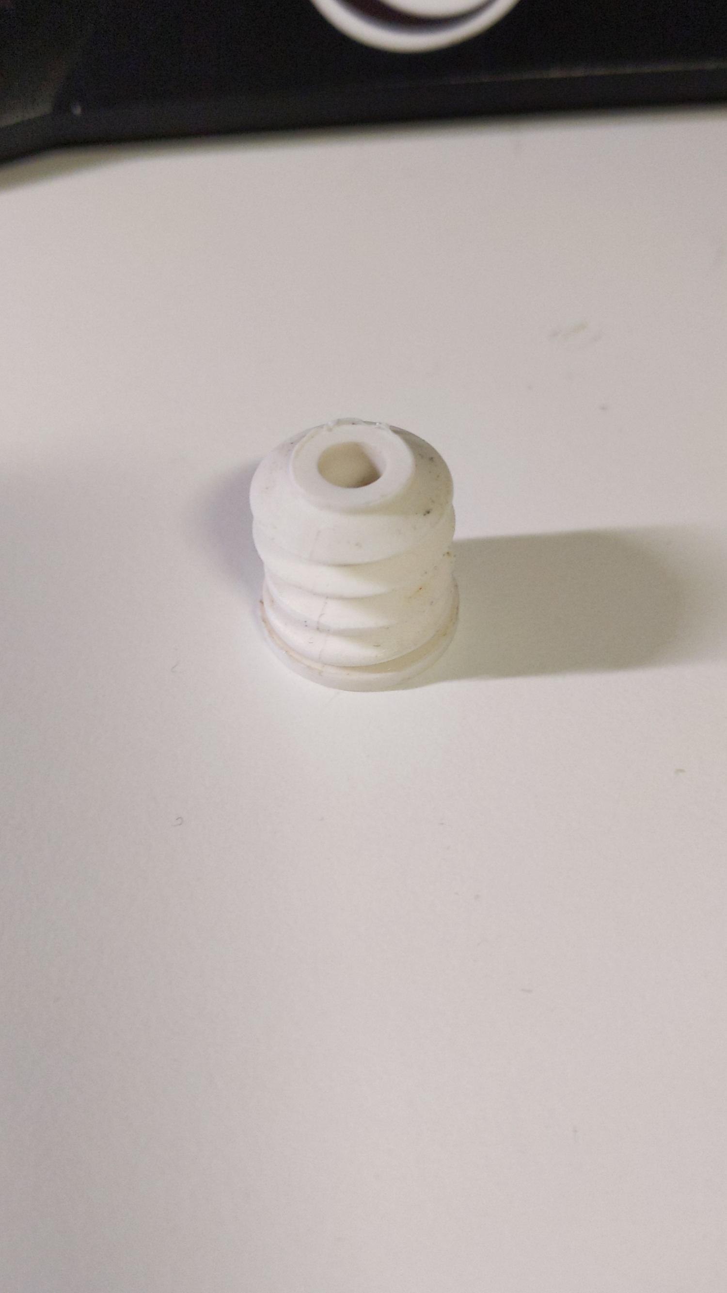 Vit plastplugg bild 2