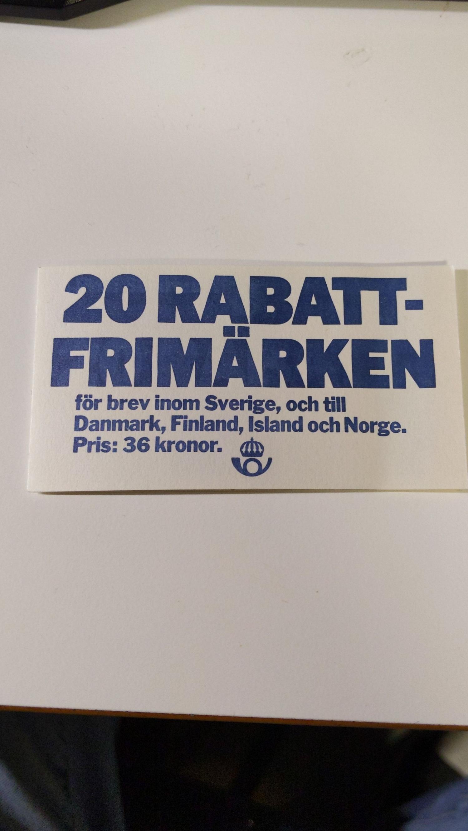Rabattfrimärken 20-pack bild 2