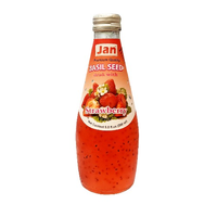 Basil Seed Strawberry Drink