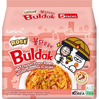 Samyang Rosé Buldak Hot Chicken Ramen 5 x 140GM