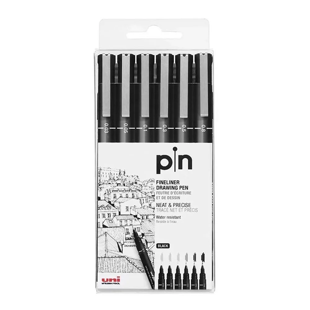 Fineliner Drawing Pens - 0.03-0.8 mm