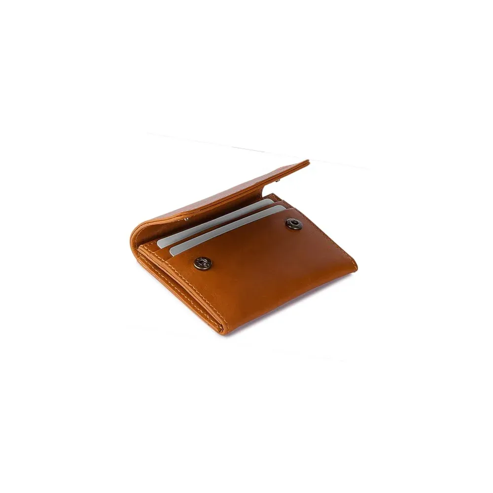 Tan Flip Top Card Wallet — image 2