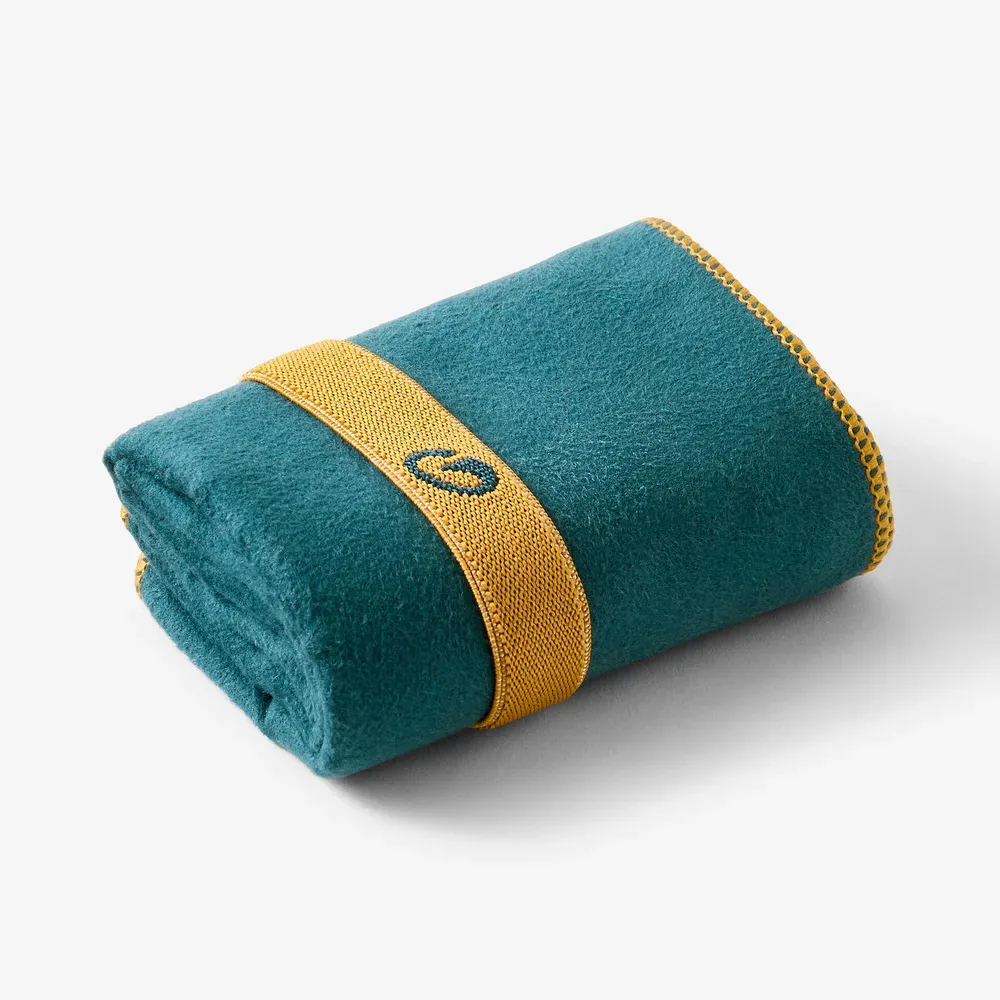 Small Microfibre Hand Towel - Peacock Blue