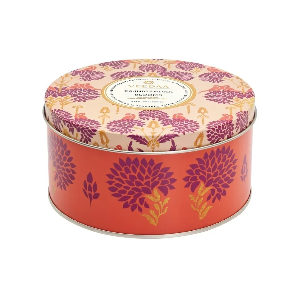 Rajnigandha Blooms 3-Wick Tin Scented Candle