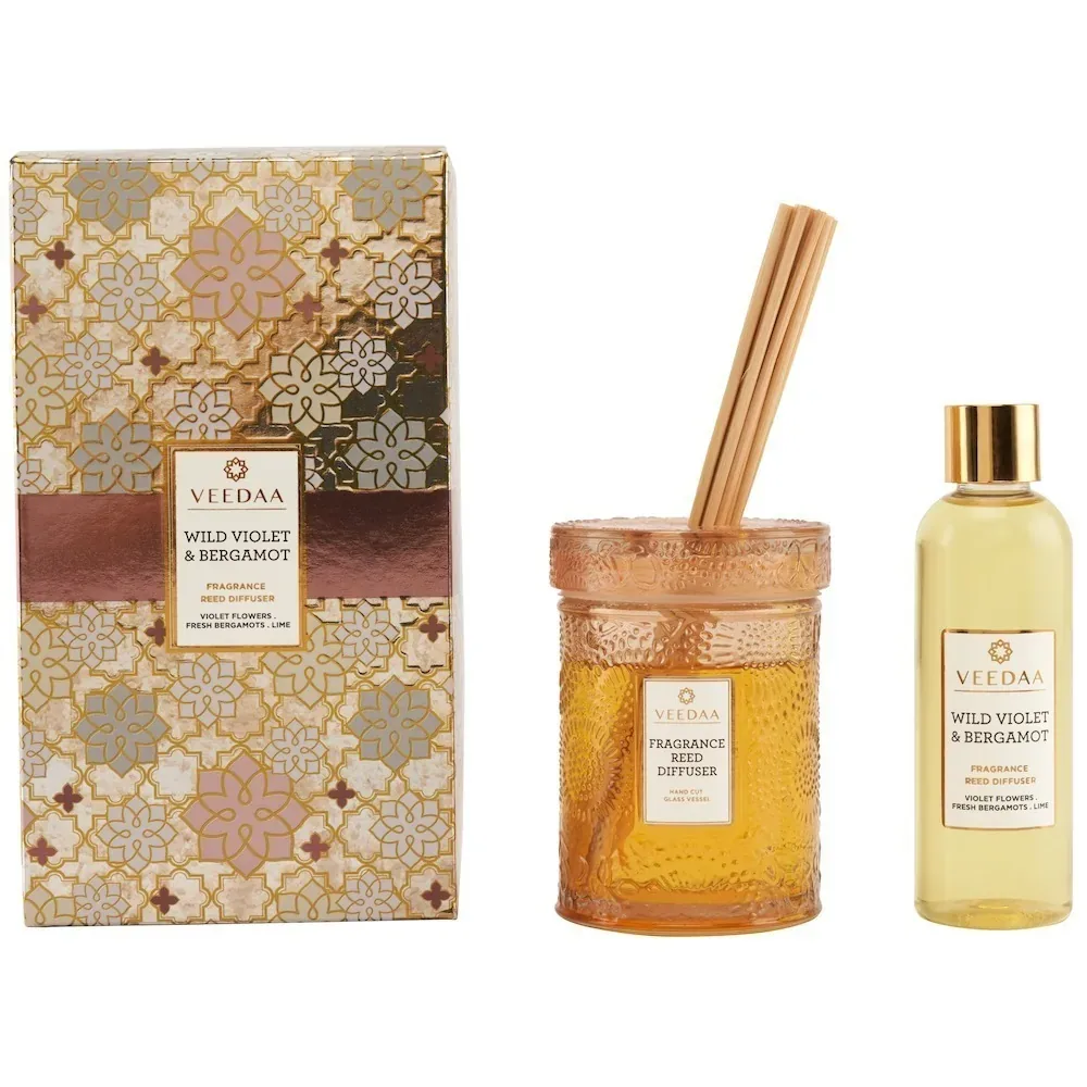 Wild Violet & Bergamot Reed Diffuser Set