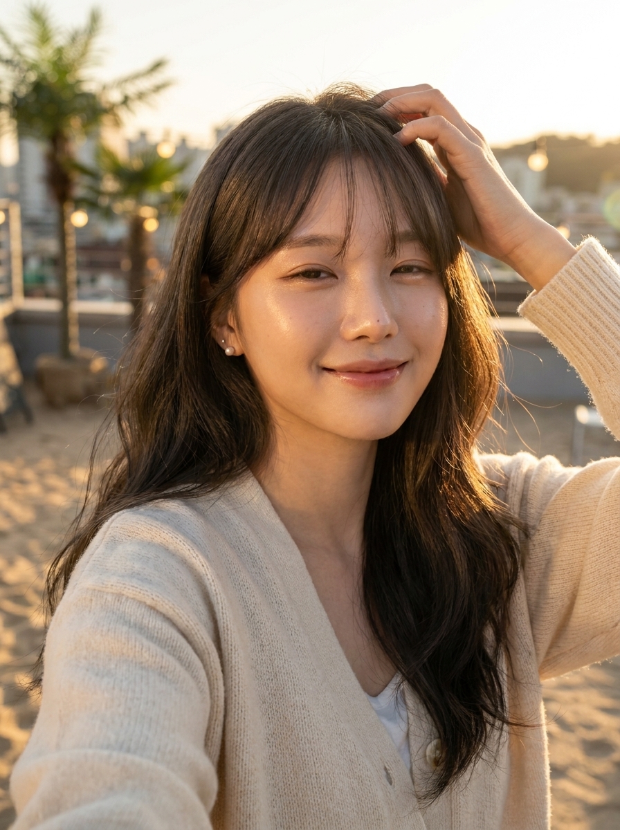 Golden Hour Baddie AI photo style example generated with Elyra — Sun-drenched selfie light that influencers chase for years.