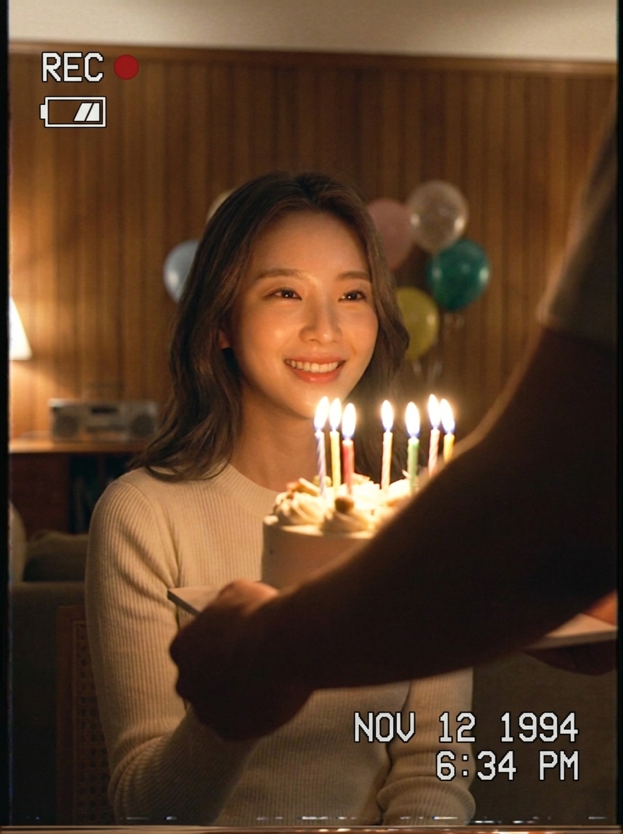 Camcorder Birthday Tape AI photo style example generated with Elyra — REC ● 1994 — the tape your family never lets you forget.