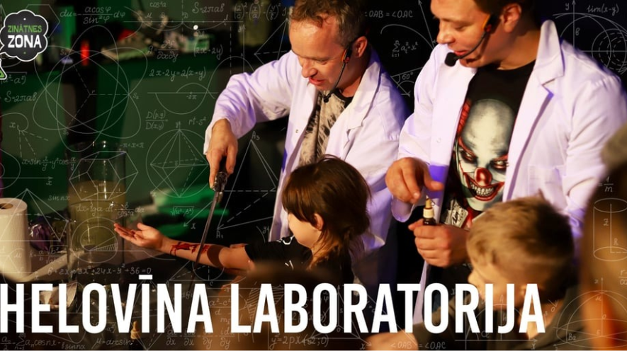 Zinātnes teātris Helovīna laboratorija latviešu valodā