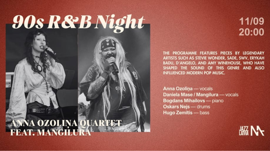 90s R&B Night | Anna Ozoliņa Quartet feat. Mangilura