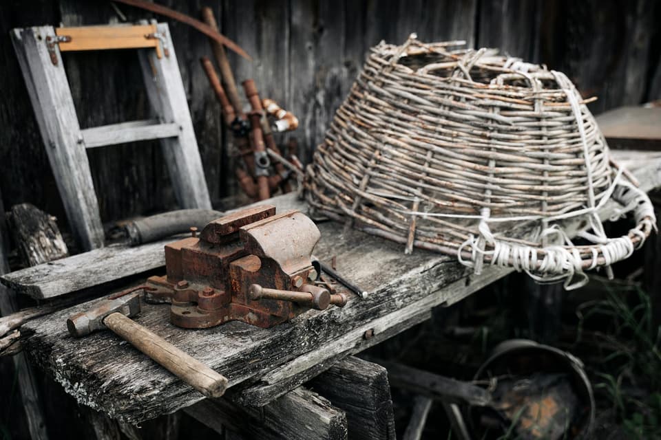 Home Office Desk with Divider