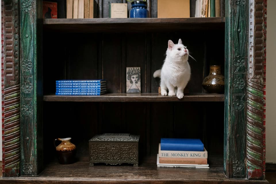 Wall-Mounted Bookshelf