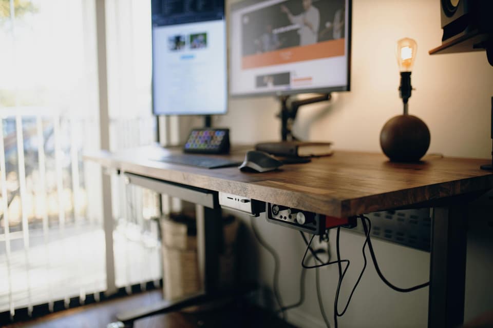 Desk with Shelf