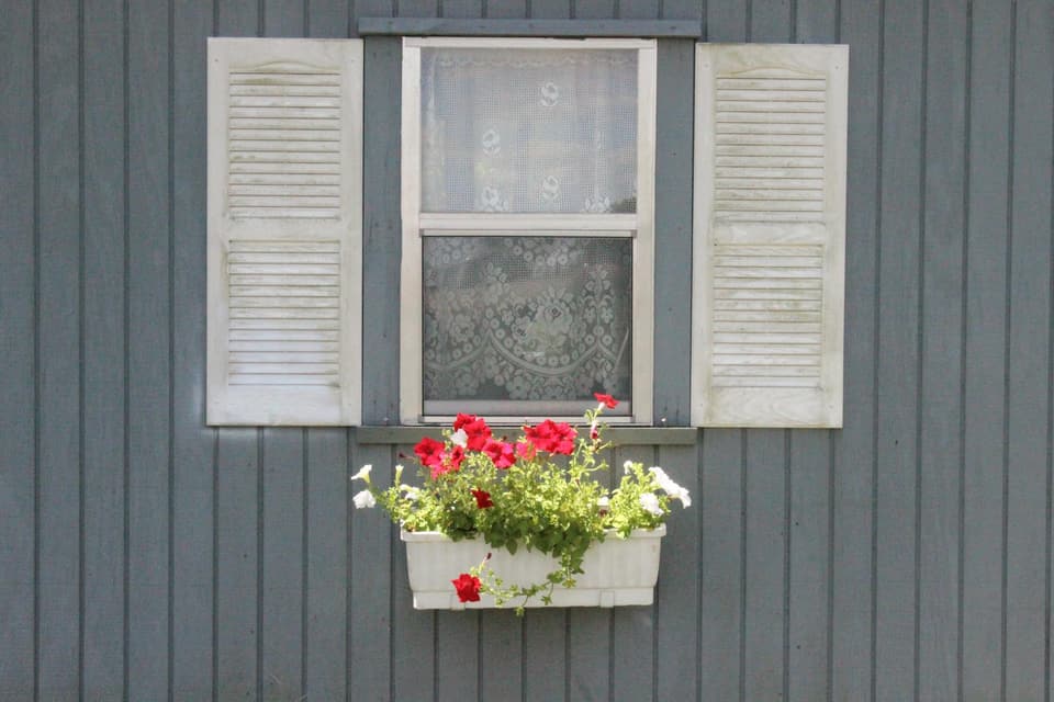 Antique Crate Flower Box
