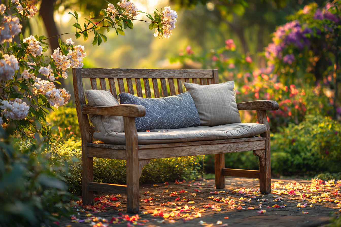 木製ガーデンベンチのDIY設計図