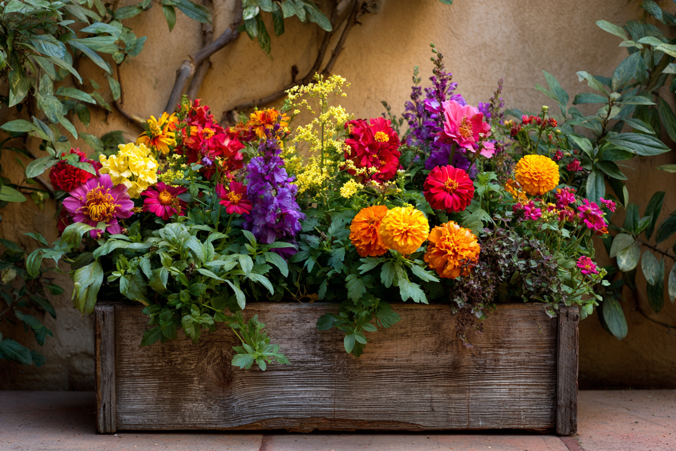 木製フラワーボックスのDIY設計図