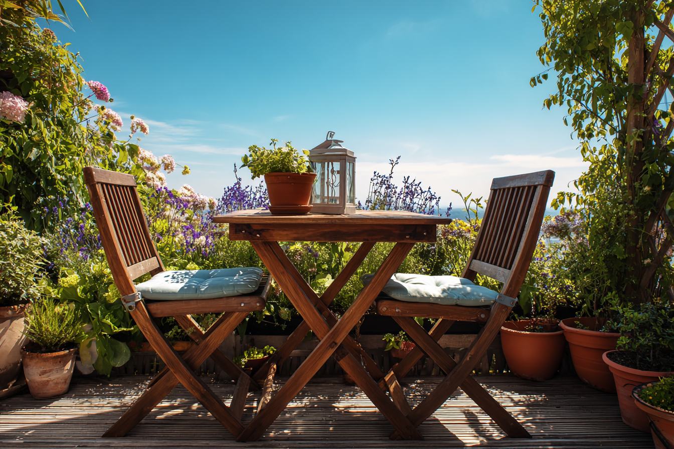 木製ガーデンテーブルのDIY設計図