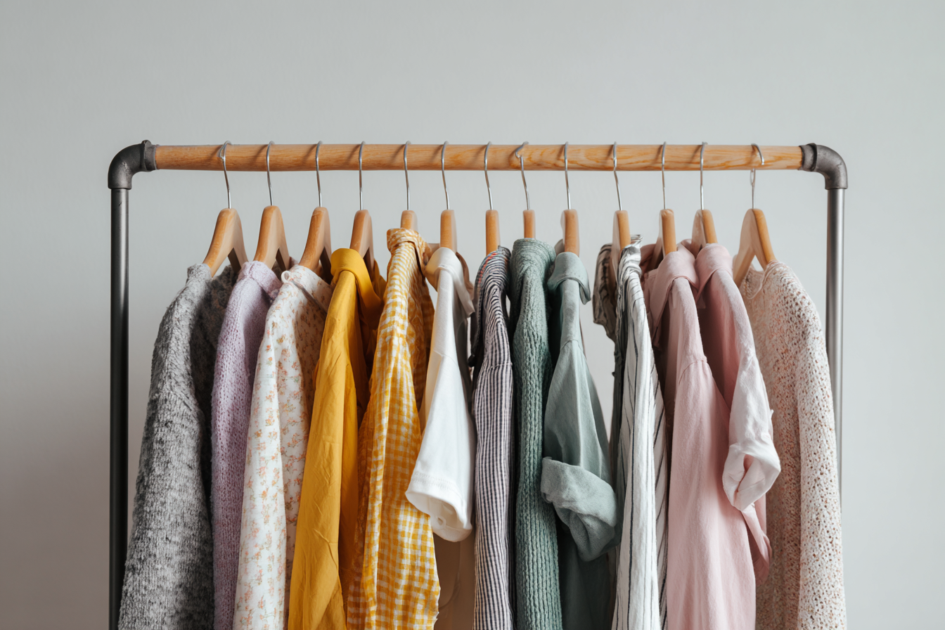 木製ハンガーラックのDIY設計図