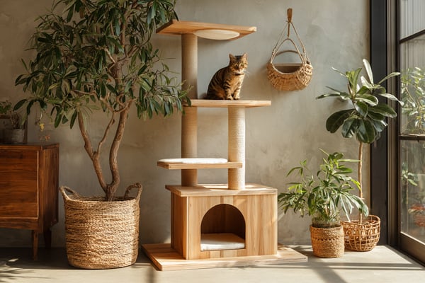 据え置き型キャットタワーのDIY設計図