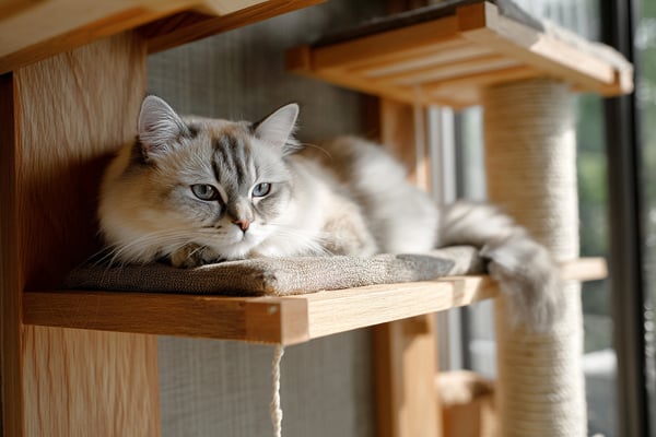 ハンモック付きキャットタワーのDIY設計図