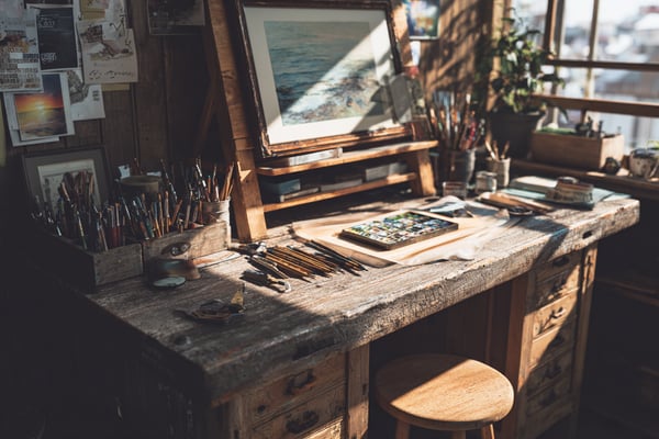 アート作業台のDIY設計図