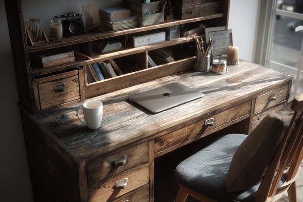 引き出し付きデスクのDIY設計図