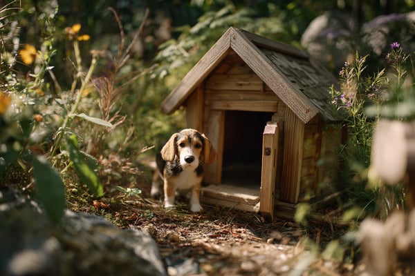 ドア付き犬小屋のDIY設計図