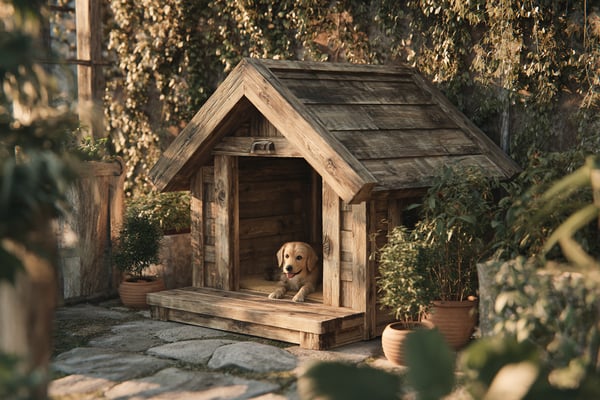 縁側付き犬小屋のDIY設計図