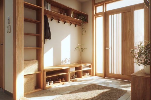 玄関コートハンガーのDIY設計図