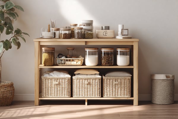 ペットフード収納棚のDIY設計図