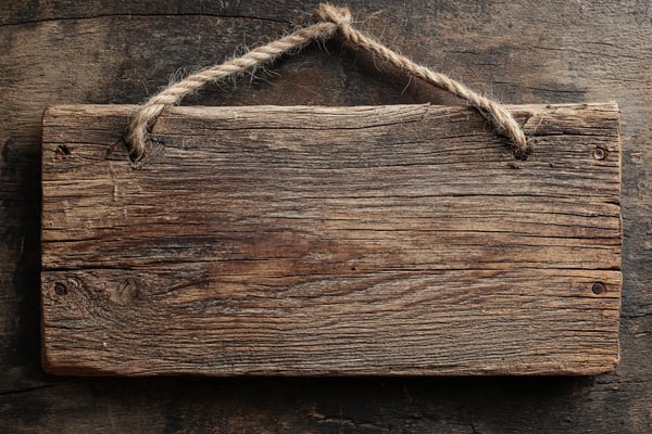 アンティーク風木製看板のDIY設計図