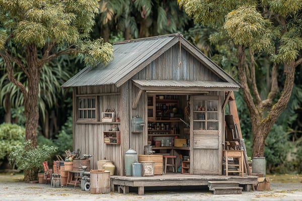 木製物置（小型）のDIY設計図