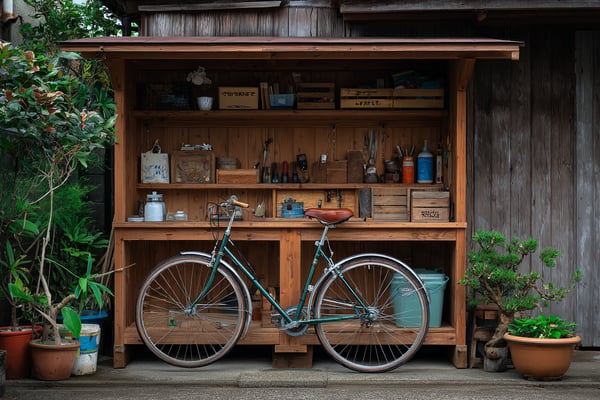 自転車置き場（屋根付き）のDIY設計図