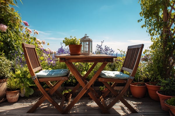 木製ガーデンテーブルのDIY設計図