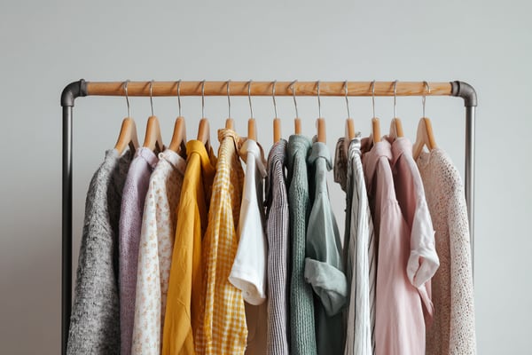 木製ハンガーラックのDIY設計図