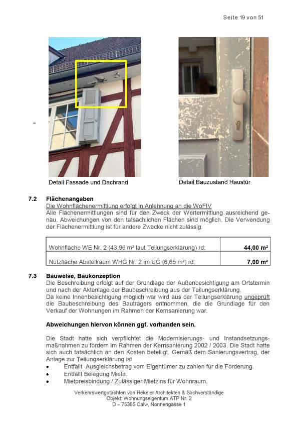 Zweizimmerwohnung in Nonnengasse 1, 75365 Calw - Wimberg - Bild 5