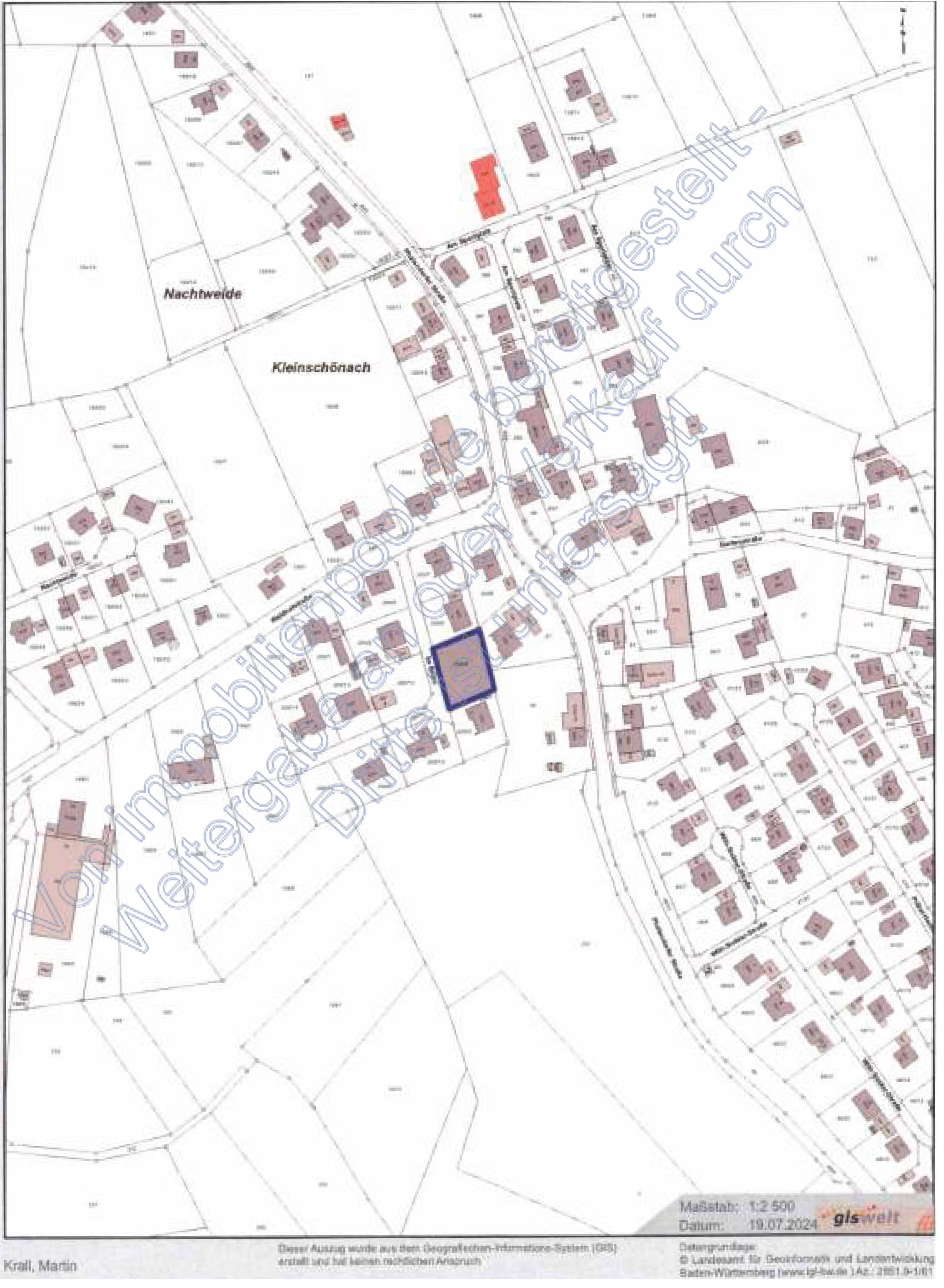 Baugrundstück in Im Brühl, 88634 Herdwangen-Schönach Teilort Kleinschönach
