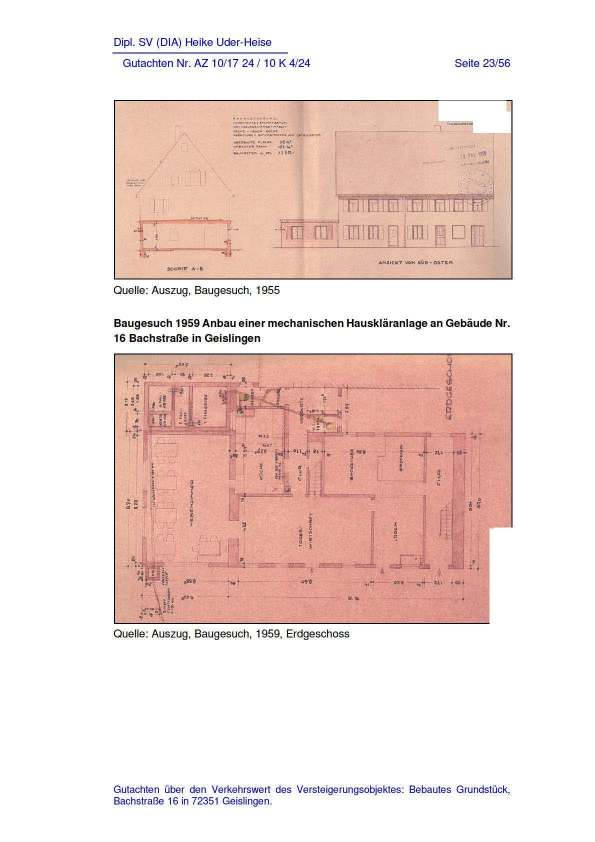 baden-wuerttemberg 10 K 4/24 Bachstraße 16, 72351 Geislingen 10