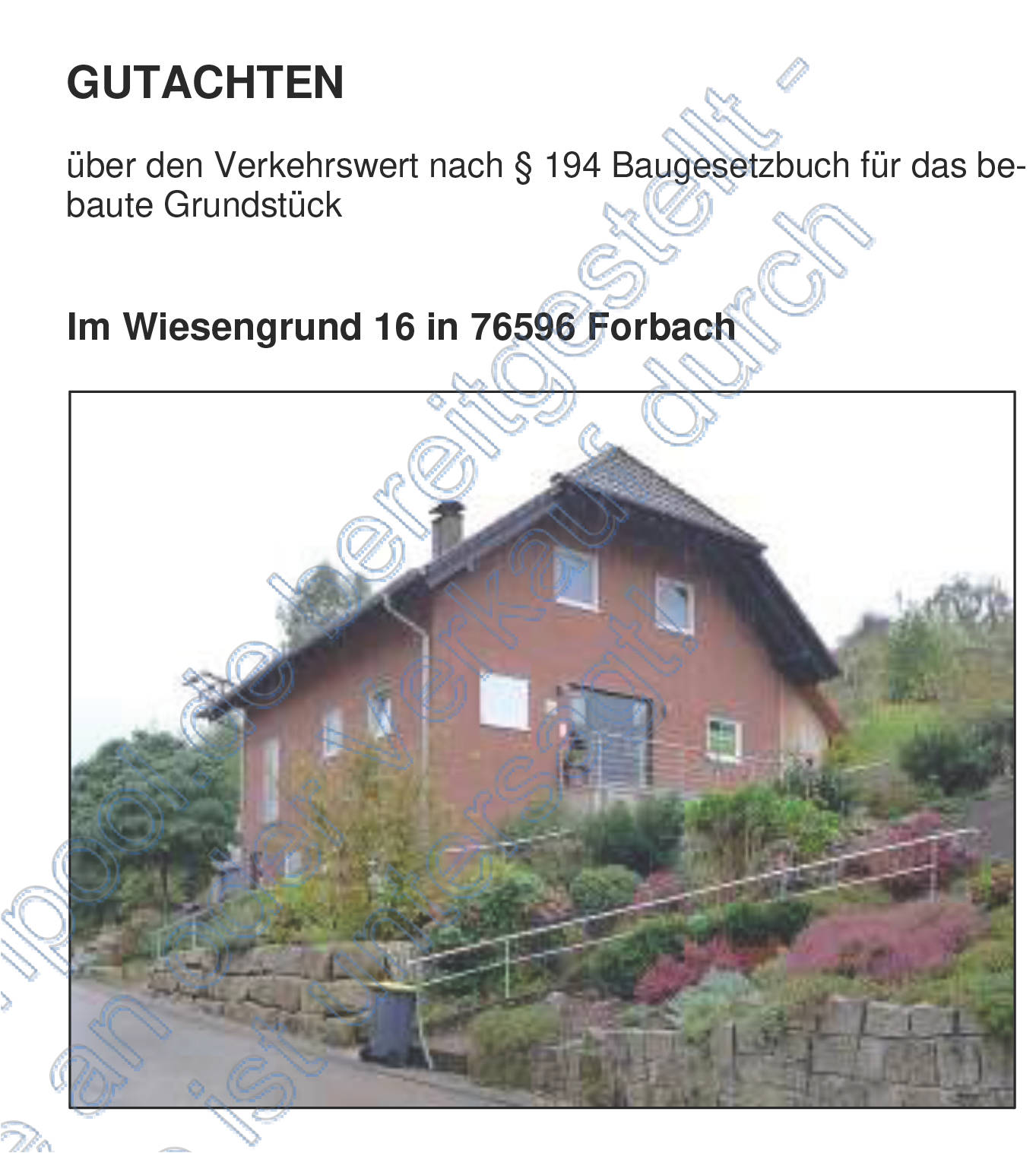 baden-wuerttemberg 2 K 28/24 Im Wiesengrund 16, 76596 Forbach 8