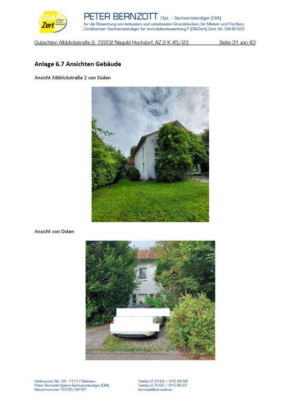baden-wuerttemberg 2 K 45/23 Albblickstraße 2, 72202 Nagold-Hochdorf 1